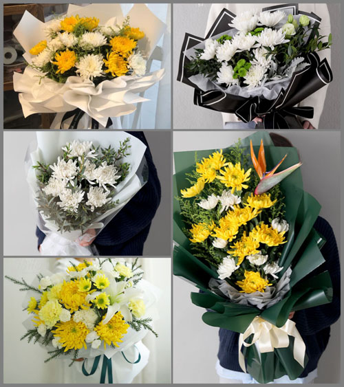 贵州贵阳清镇市站街镇和平村白事花束代送